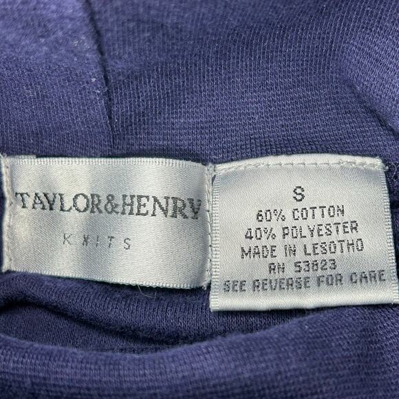 Lot 3 Long Sleeved Tops S Women Layering Turtleneck Blue Navy Gray Cotton Winter - Picture 11 of 11